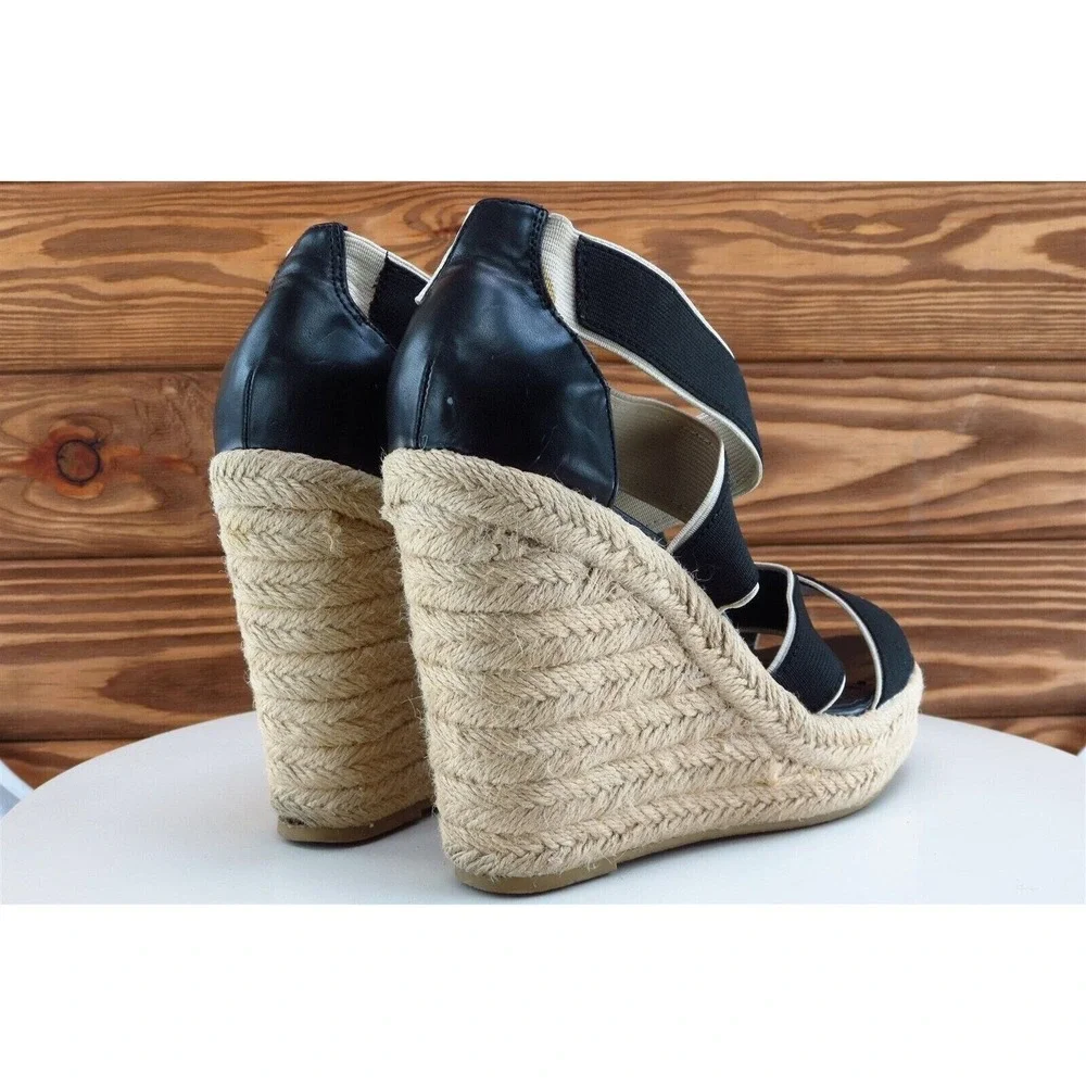 Steve Madden Heel Sz 7.5‎ Platform Black Synthetic M Erryn